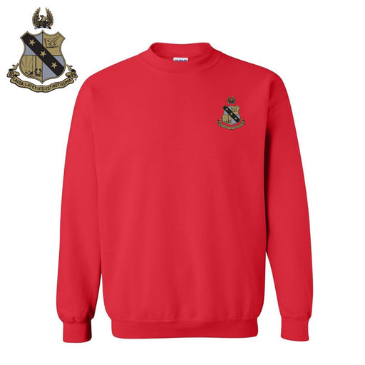 DISCOUNT-Alpha Sigma Phi World Famous Crest - Shield Crewneck Sweatshirt - Best Value