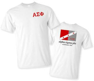 Greekgear Alpha Sigma Phi Flag T Shirts Alpha Sigma Phi Flag T-shirts