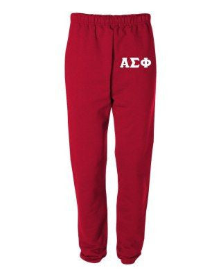 Alpha Sigma Phi Alpha Sigma Phi Greek Lettered Thigh Sweatpants