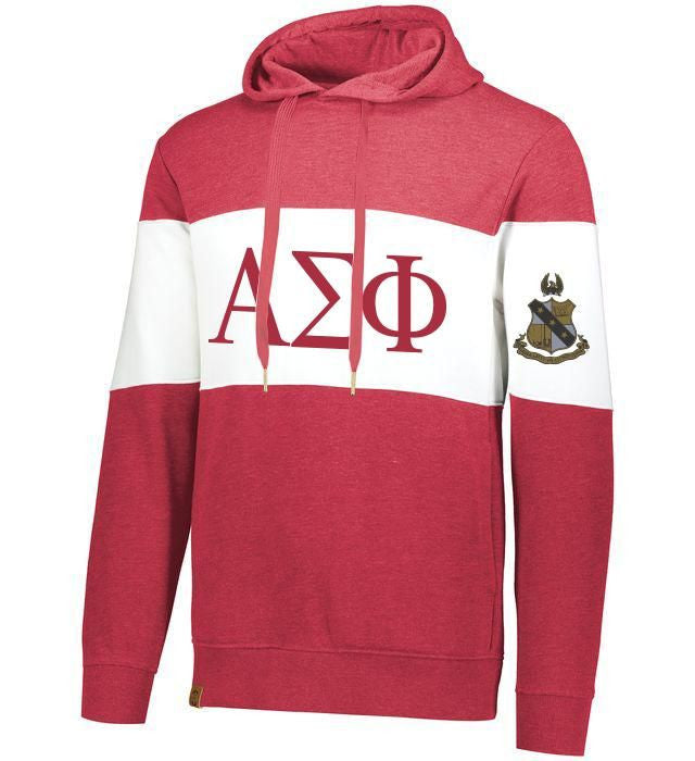 Alpha Sigma Phi Ivy League Hoodie W Crest On Left Sleeve Alpha Sigma Phi Ivy League Hoodie W Crest On Left Sleeve