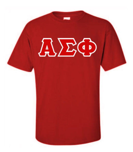 Shirts Alpha Sigma Phi Lettered T-Shirt