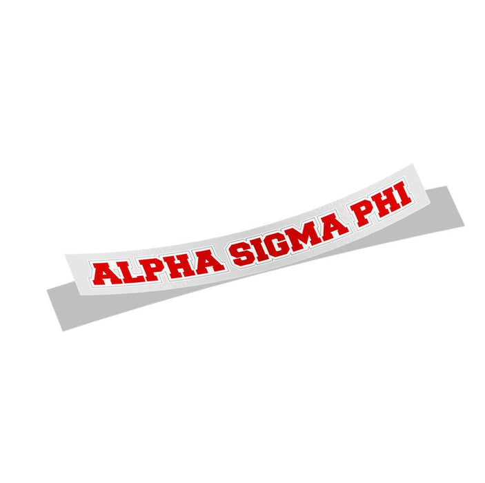 Alpha Sigma Phi Long Window Sticker Alpha Sigma Phi Long Window Sticker