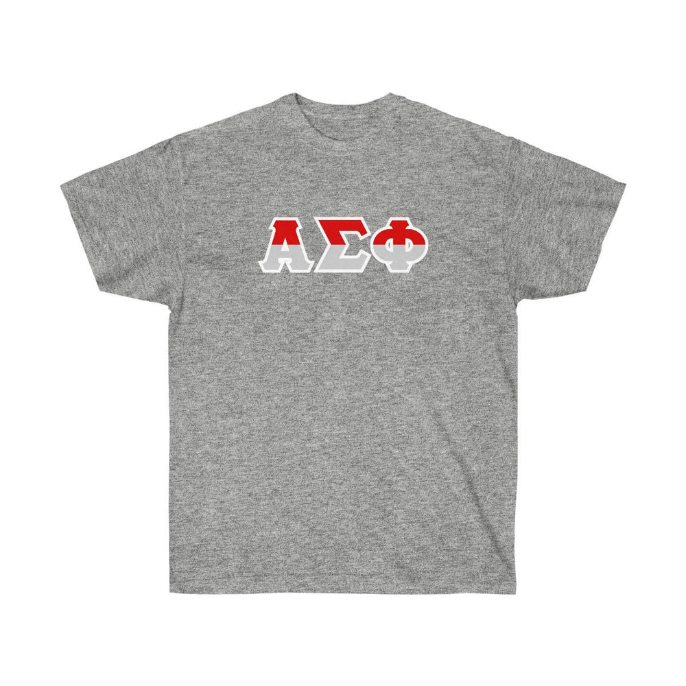 Printify Alpha Sigma Phi Two Toned Greek Lettered T Shirts Alpha Sigma Phi Two Toned Greek Lettered T-shirts
