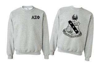 Alpha Sigma Phi Alpha Sigma Phi World Famous Crest - Shield Crewneck Sweatshirts