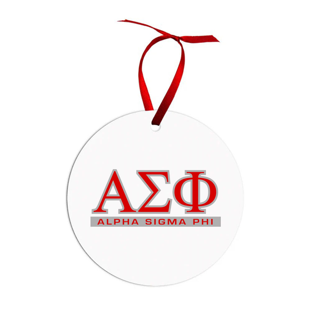 Alpha Sigma Phi Classic Circle Ornaments Alpha Sigma Phi Classic Circle Ornaments
