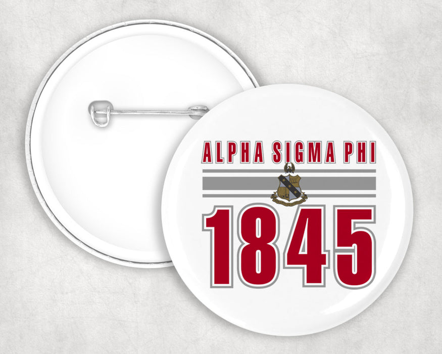 Alpha Sigma Phi Est Year Button Alpha Sigma Phi Est Year Button
