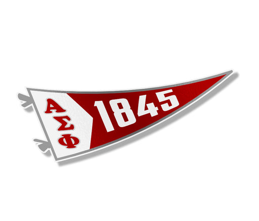 Stickers Decals Alpha Sigma Phi  Pennant Sticker
