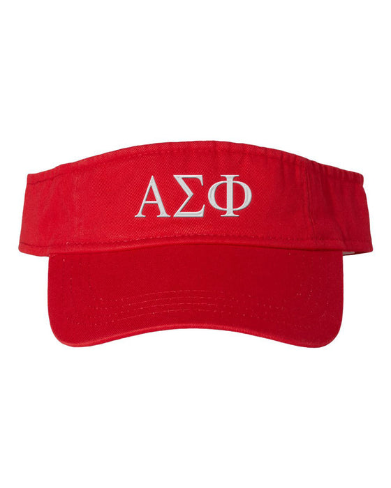 Alpha Sigma Phi Greek Letter Visor Alpha Sigma Phi Greek Letter Visor