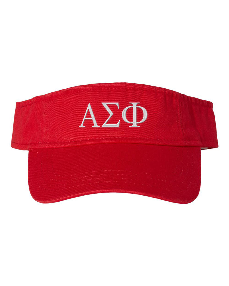 Alpha Sigma Phi Greek Letter Visor Alpha Sigma Phi Greek Letter Visor
