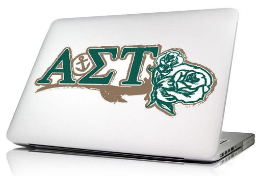 Alpha Sigma Tau Alpha Sigma Tau 10.5 x 4.5 Laptop Skin/Wall Decal