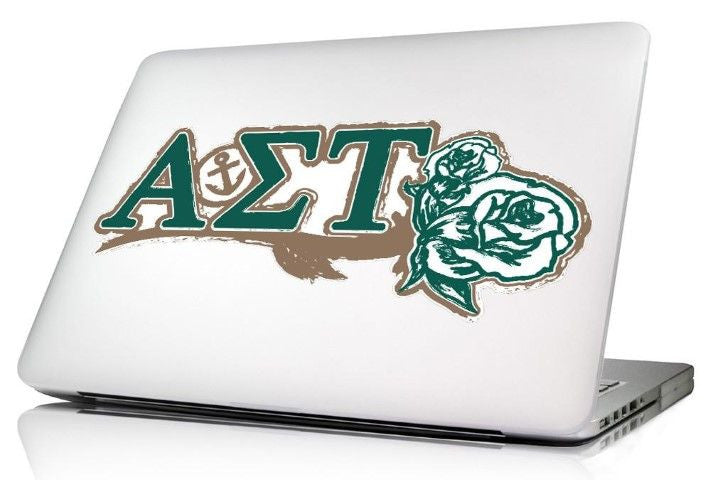 Alpha Sigma Tau 10 X 8 Laptop Skin/wall Decal Alpha Sigma Tau 10.5 x 4.5 Laptop Skin/Wall Decal