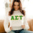 Alpha Sigma Tau 2 Day Ship Twill Long Sleeve Tee Alpha Sigma Tau - 2 Day Ship Twill Long Sleeve Tee