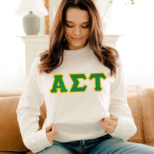 Alpha Sigma Tau Alpha Sigma Tau - 2 Day Ship Twill Long Sleeve Tee