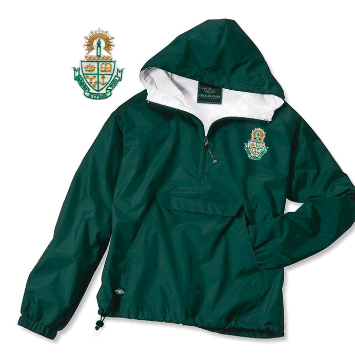 Alpha Sigma Tau Anorak Alpha Sigma Tau Windbreaker Pullover