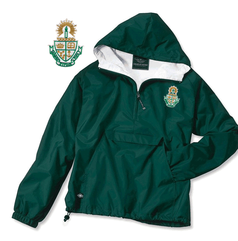 Alpha Sigma Tau Anorak Alpha Sigma Tau Windbreaker Pullover