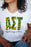 Alpha Sigma Tau Floral Big Lettered T Shirts Alpha Sigma Tau Floral Big Lettered T-Shirts
