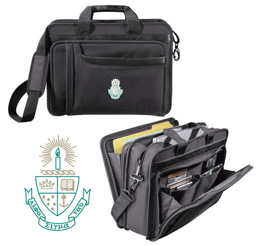 Alpha Sigma Tau DISCOUNT-Alpha Sigma Tau Emblem Briefcase