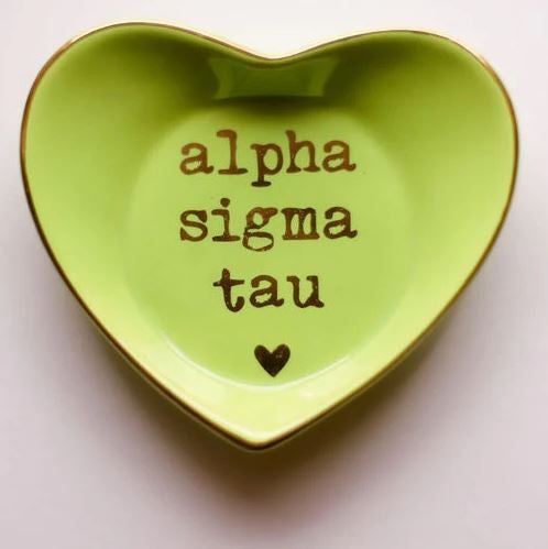Alpha Sigma Tau Ceramic Ring Dish Alpha Sigma Tau Ceramic Ring Dish