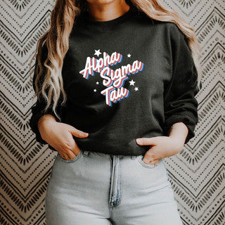 Alpha Sigma Tau Alpha Sigma Tau Flashback Crewneck Sweatshirt