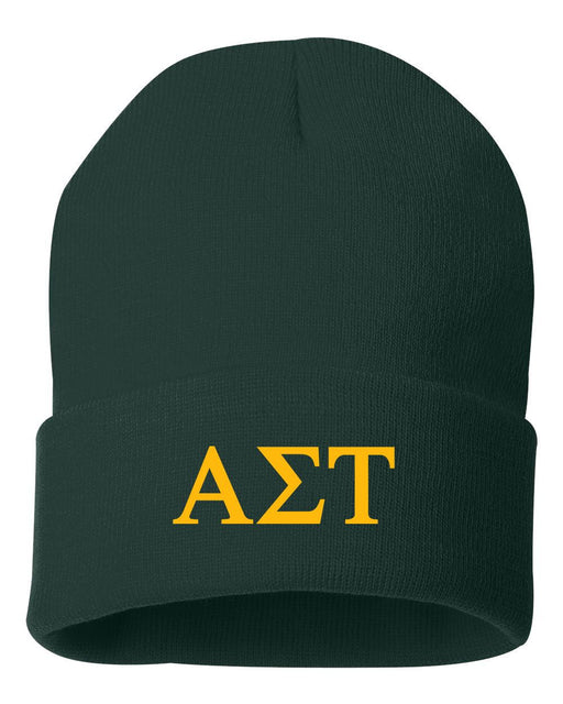 Alpha Sigma Tau Alpha Sigma Tau Greek Letter Knit Cap