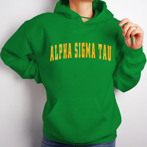 Sweatshirts Alpha Sigma Tau Letterman Hooded Sweatshirts