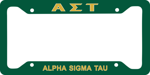 Alpha Sigma Tau Alpha Sigma Tau New License Plate Frames