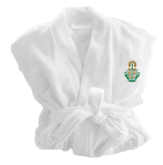 Discount Alpha Sigma Tau Patch Bathrobe DISCOUNT-Alpha Sigma Tau Patch Bathrobe