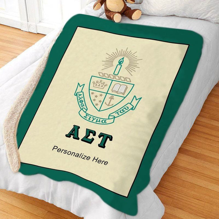 Alpha Sigma Tau Sherpa Lap Blanket Alpha Sigma Tau Sherpa Lap Blanket