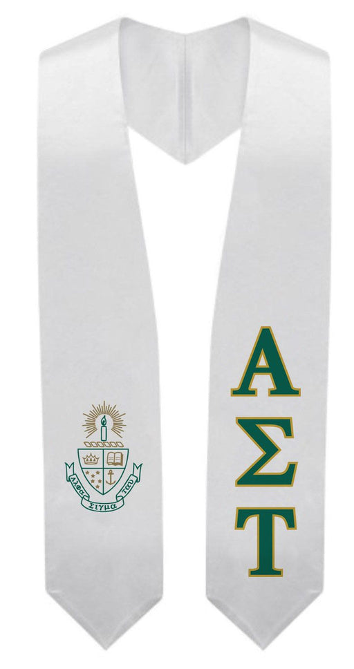 Alpha Sigma Tau Alpha Sigma Tau Super Crest - Shield Graduation Stole