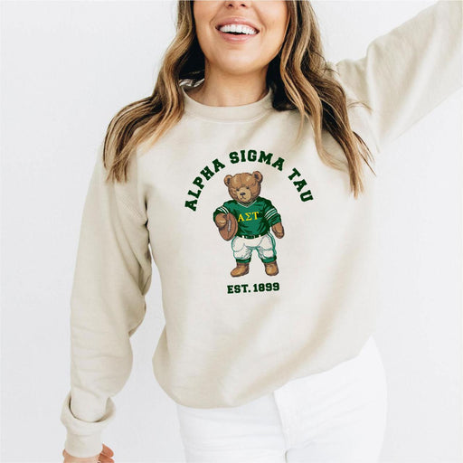 Sweatshirts Alpha Sigma Tau Teddy Bear Crewneck Sweatshirt