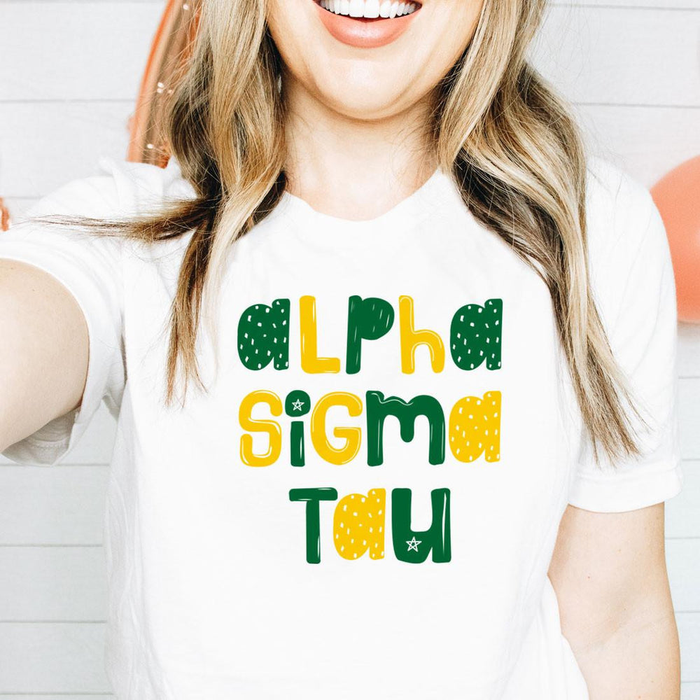 Printify Alpha Sigma Tau Whimsy Tees Alpha Sigma Tau Whimsy Tees