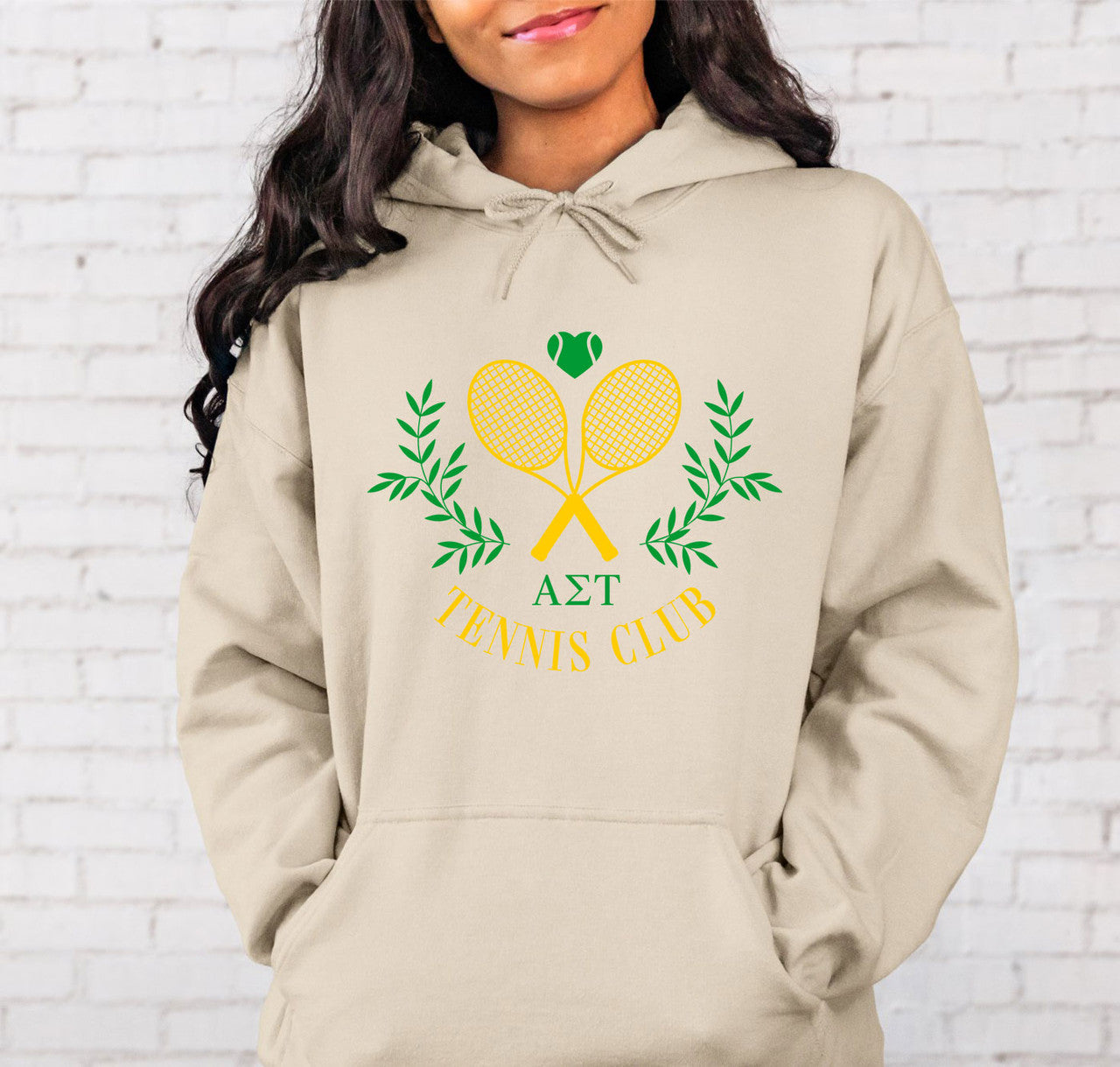 Alpha Sigma Tau Tennis Club Hoodie Alpha Sigma Tau Tennis Club Hoodie