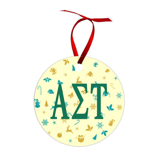 Alpha Sigma Tau Alpha Sigma Tau Holiday Cheer Christmas Ornaments