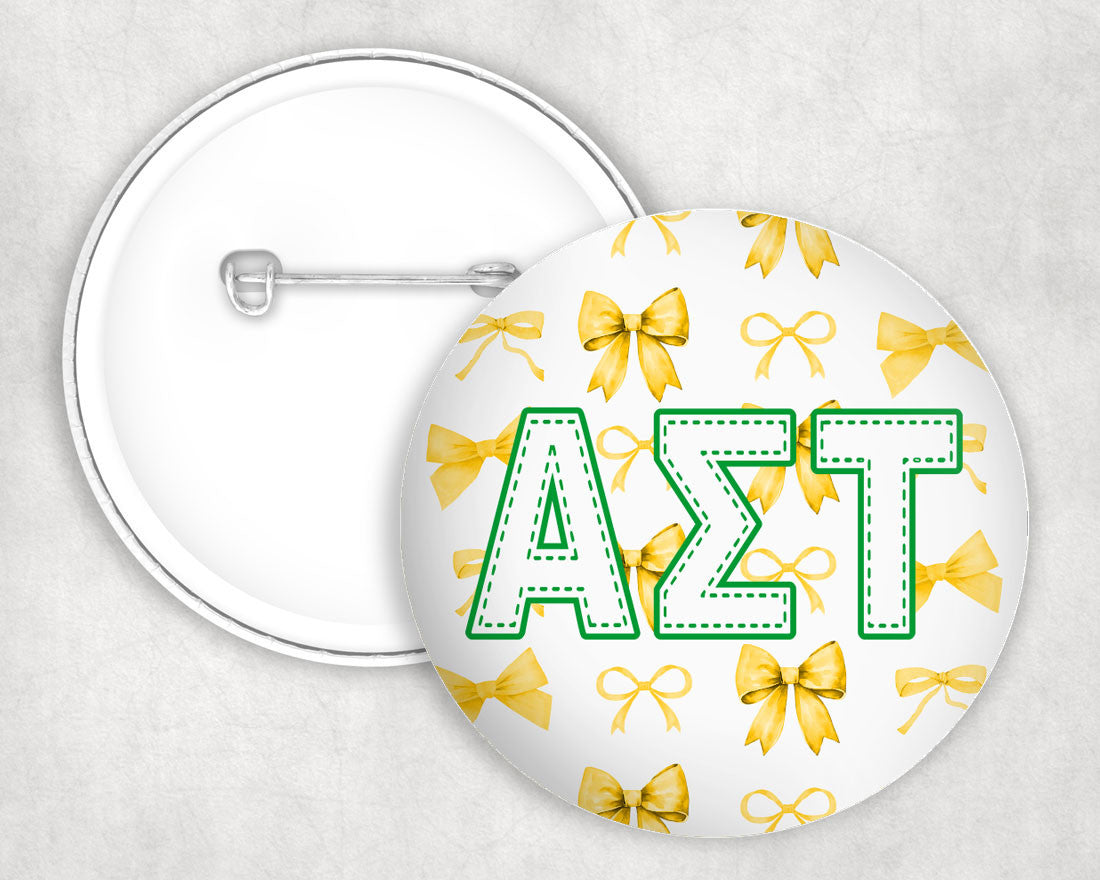 Alpha Sigma Tau Multi Bows Pin Buttons Alpha Sigma Tau Multi Bows Pin Buttons