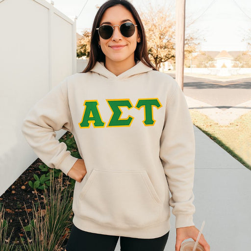 Alpha Sigma Tau Alpha Sigma Tau - 2 Day Ship Twill Hooded Sweatshirt