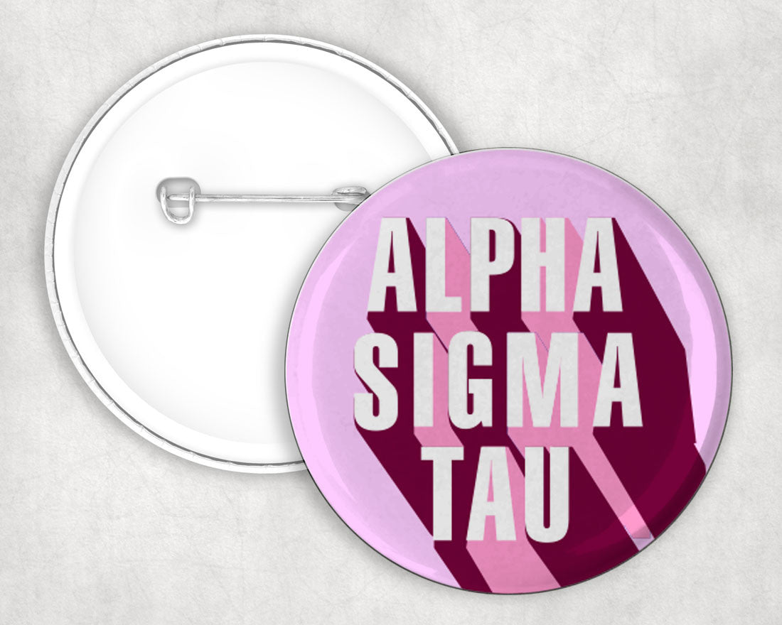 Alpha Sigma Tau 3d Button Pin Buttons Alpha Sigma Tau 3D Button Pin Buttons