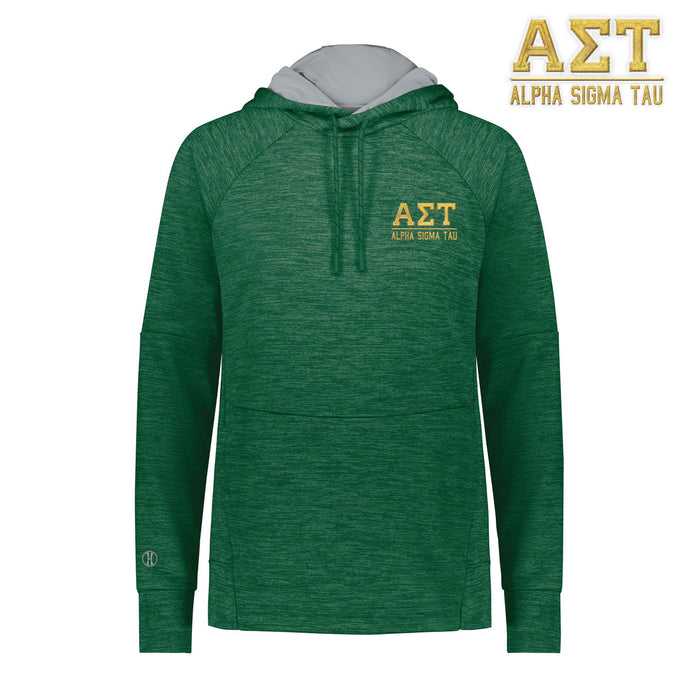 Alpha Sigma Tau Performance Fleece Hoodie Alpha Sigma Tau Performance Fleece Hoodie