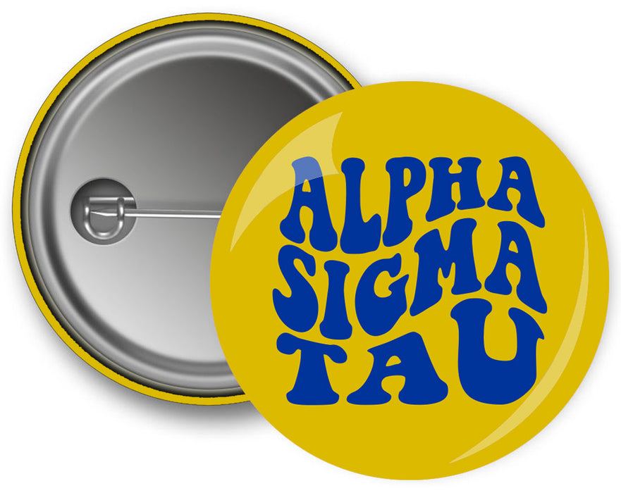 Alpha Sigma Tau Bulky Text Button Alpha Sigma Tau Bulky Text Button