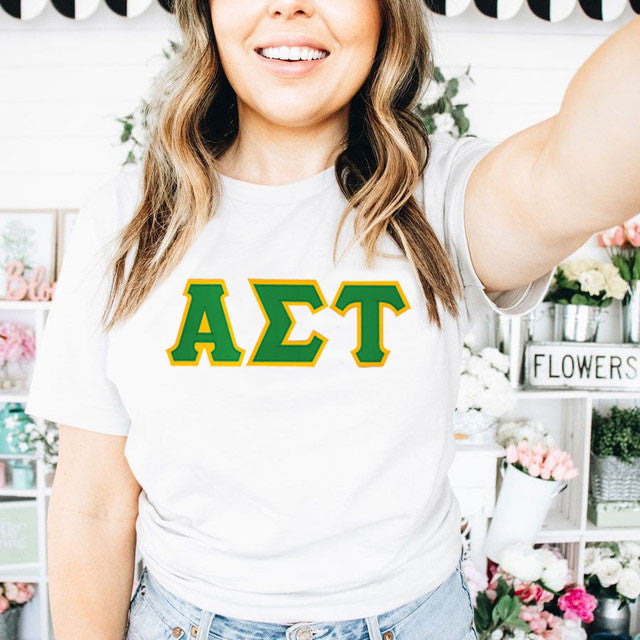 Alpha Sigma Tau Custom Twill Tee Alpha Sigma Tau Custom Twill Tee