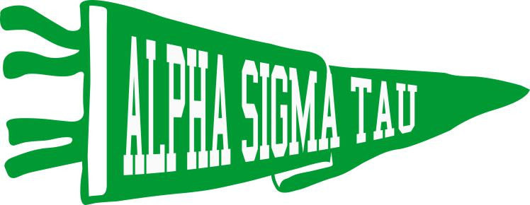 Alpha Sigma Tau Pennant Decal Alpha Sigma Tau Pennant Decal
