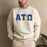 Alpha Tau Omega 2 Day Ship Twill Crewneck Sweatshirts Alpha Tau Omega - 2 Day Ship Twill Crewneck Sweatshirts