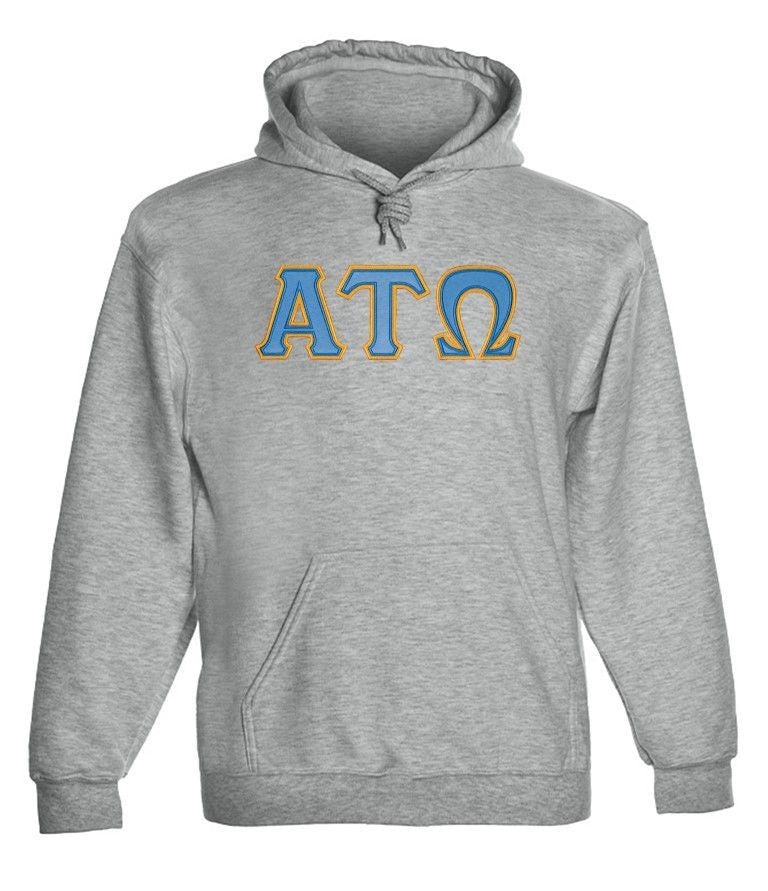 Alpha Tau Omega 2 Day Ship Twill Hooded Sweatshirt Alpha Tau Omega - 2 Day Ship Twill Hooded Sweatshirt