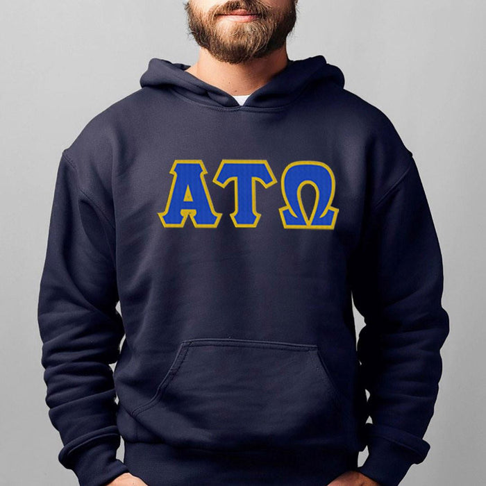 Alpha Tau Omega 2 Day Ship Twill Hooded Sweatshirts Alpha Tau Omega - 2 Day Ship Twill Hooded Sweatshirts