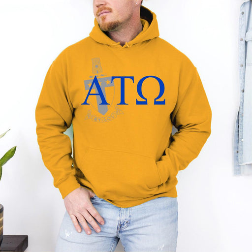 Alpha Tau Omega Alpha Tau Omega Crest World Famous Hooded Sweatshirt