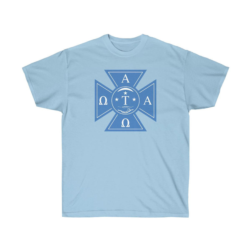 Printify Alpha Tau Omega Cross Cross Logo T Shirt Alpha Tau Omega Cross Cross Logo T-shirt