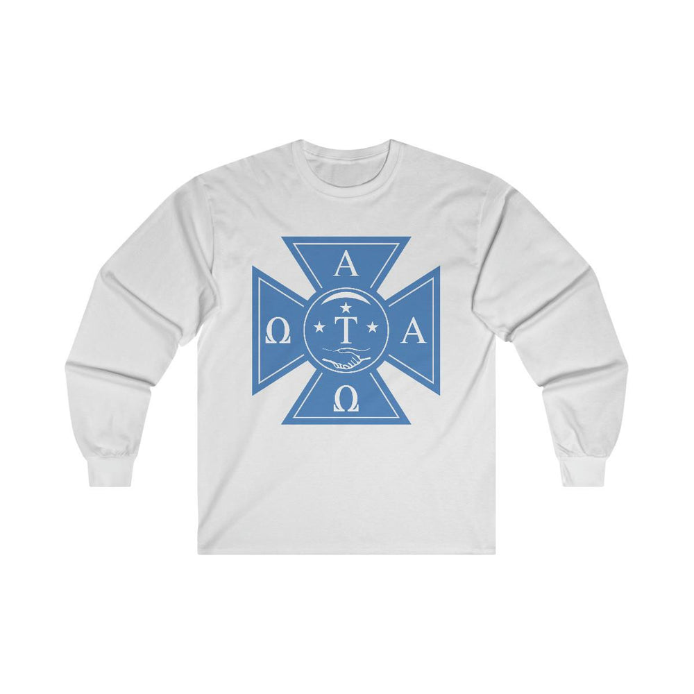 Printify Alpha Tau Omega Cross Logo Long Sleeve T Shirt Alpha Tau Omega Cross Logo Long Sleeve T-Shirt