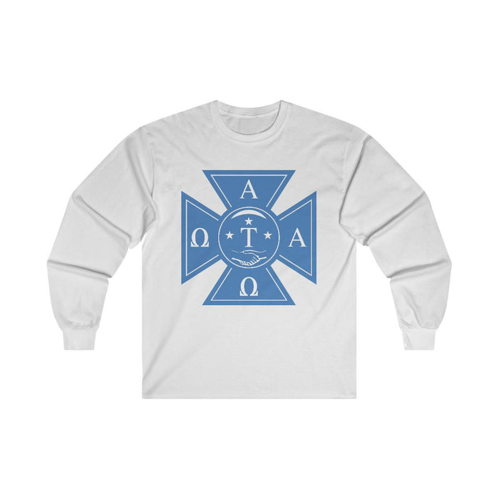 Printify Alpha Tau Omega Cross Logo Long Sleeve T Shirt Alpha Tau Omega Cross Logo Long Sleeve T-Shirt