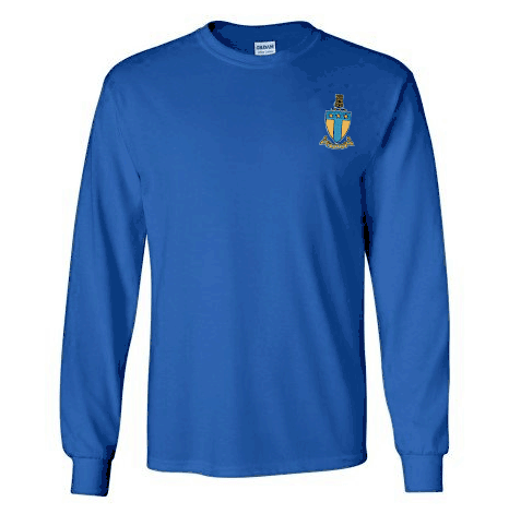 Discount Alpha Tau Omega Fraternity Crest Shield Longsleeve Tee DISCOUNT-Alpha Tau Omega Fraternity Crest - Shield Longsleeve Tee
