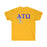 Printify Alpha Tau Omega Greek Crest Cotton Tee Alpha Tau Omega Greek Crest Cotton Tee