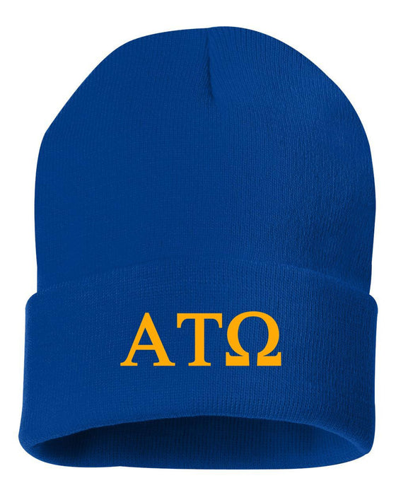 Alpha Tau Omega Greek Letter Knit Cap Alpha Tau Omega Greek Letter Knit Cap